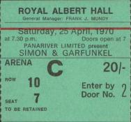 Ticketstub 25041970 Londom