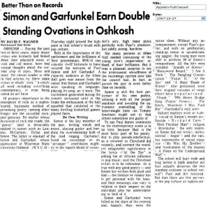 S&G Oshkosh 1967 October 26 Review