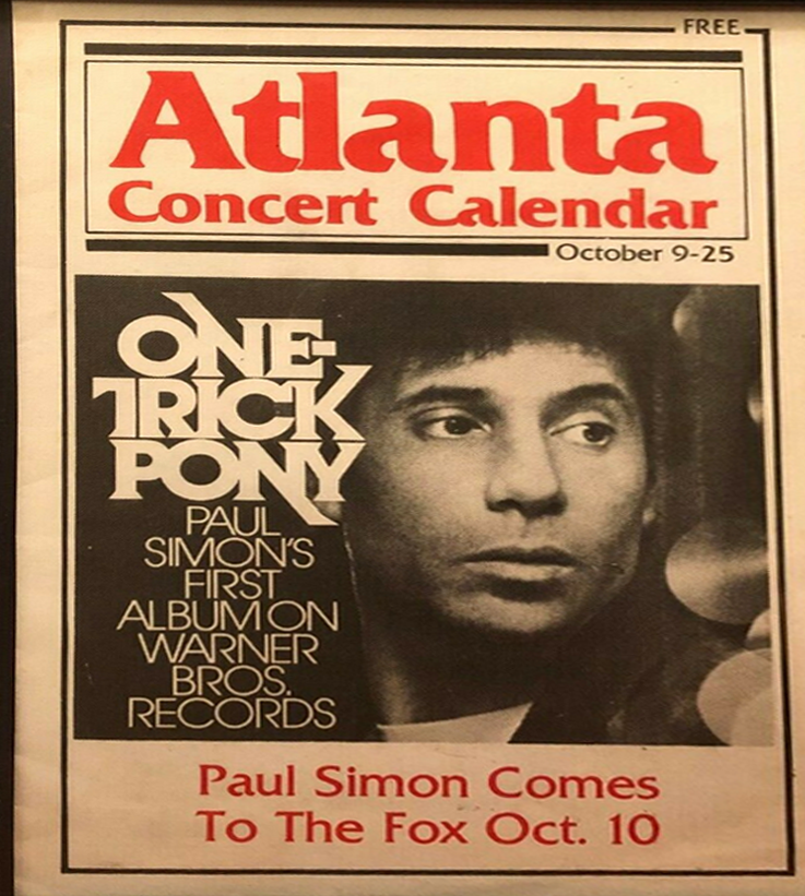 Paul Simon 1980-10-10 Fox Theater Atlanta GA[5367]